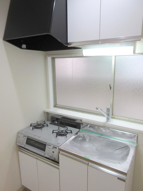 ことぶき荘のキッチン|★２口コンロ設置済み★