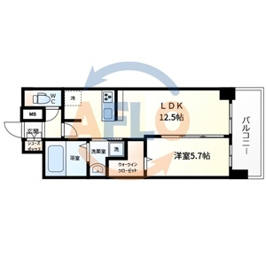 プレサンスＯＳＡＫＡ東成中本ハーヴィルの間取り|プレサンスＯＳＡＫＡ東成中本ハーヴィル　間取り