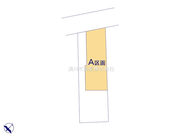 八王子市　長房町　建築条件付き売地の区画図|～全2区画の売地です～