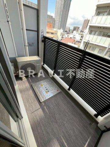 Alivis都島北通　BRAVI不動産のバルコニー|【Alivis都島北通】落ち着いた時間を過ごせるバルコニーです