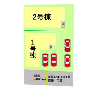 よかタウン／菊池郡菊陽町津久礼１２期／２号棟の区画図