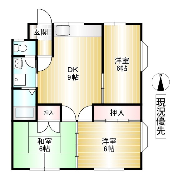 ハイツよろずやの間取り