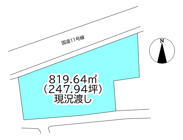 中村1丁目　売土地の土地図