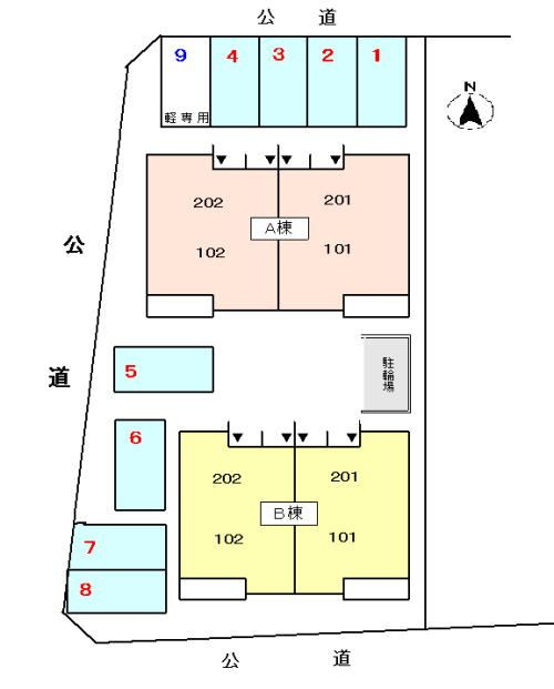フレール　Ⅱの区画図