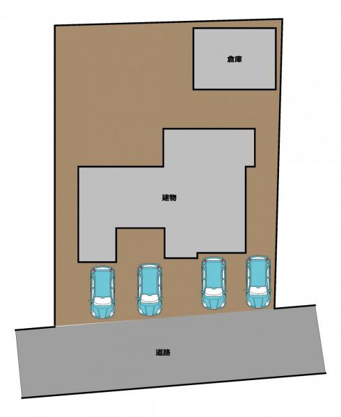 八戸市大字市川町字古館の区画図|リフォーム予定区画図です。