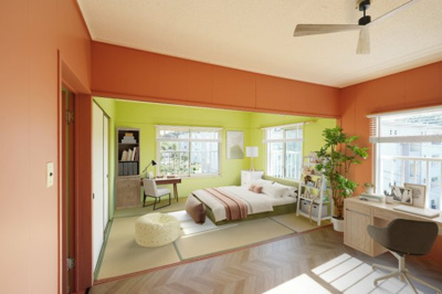 【居間・リビング】 | 竹山団地4203号棟 | ※イメージのため、家具家電はつきません。