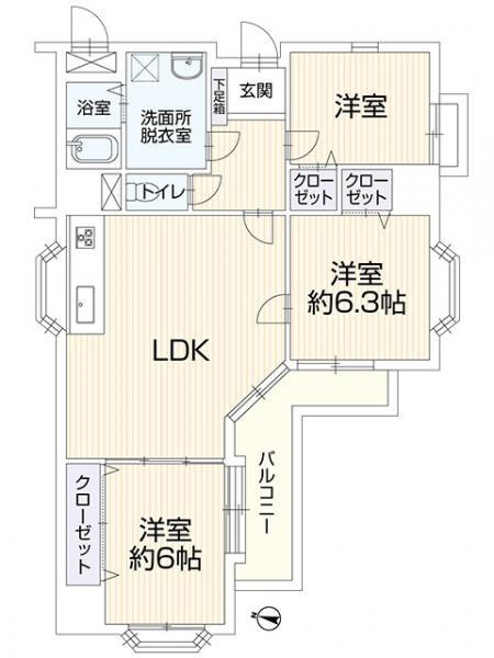 【間取り】 | アーバンパレス小倉Ⅱ☆仲介手数料無料☆