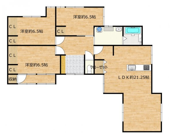 星原町　中古戸建の間取り