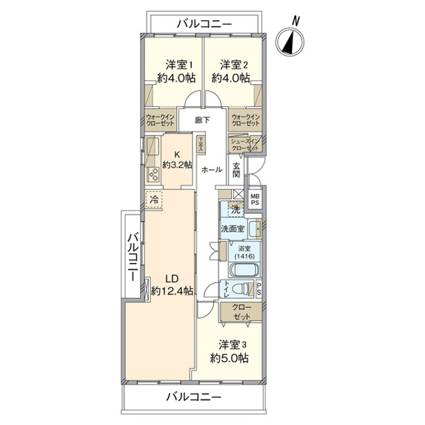 【間取り】 | 城西オークマンション☆仲介手数料無料☆