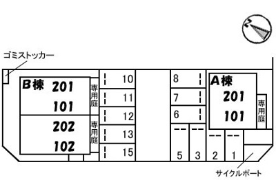 【区画図】 | Primo Amore A棟