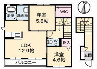 【間取り】 | Primo Amore A棟