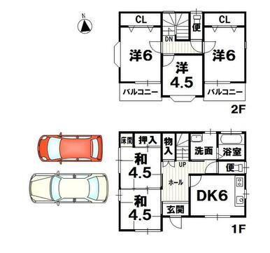 岩出市　根来の間取り