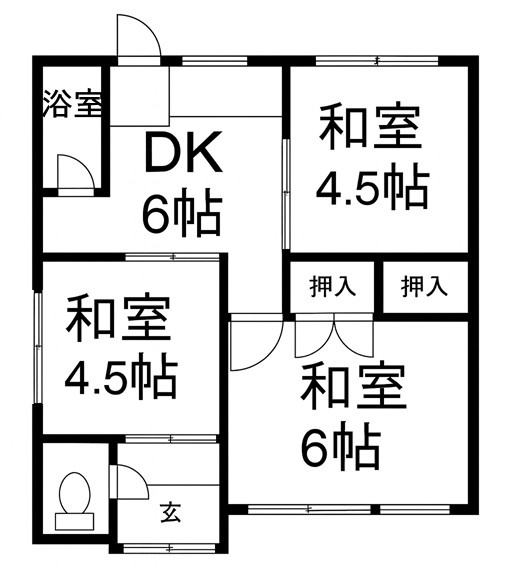 神拝DIYハウスウエストの間取り