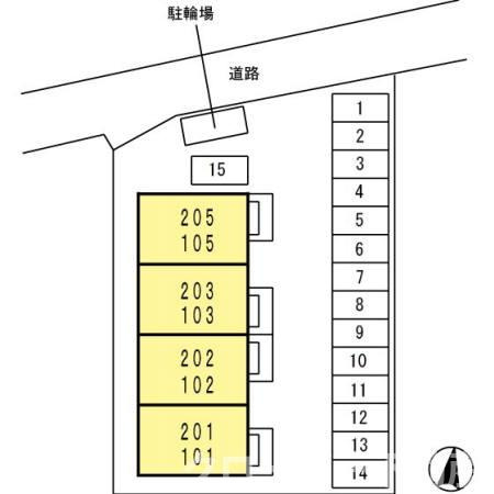 パルティール ハバラの区画図