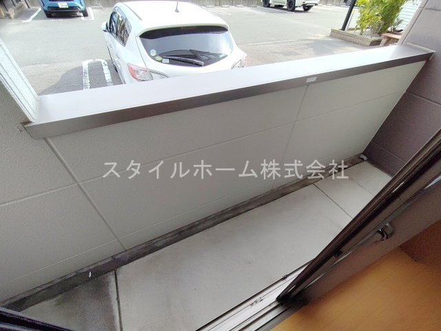 グラスフルールＢのバルコニー