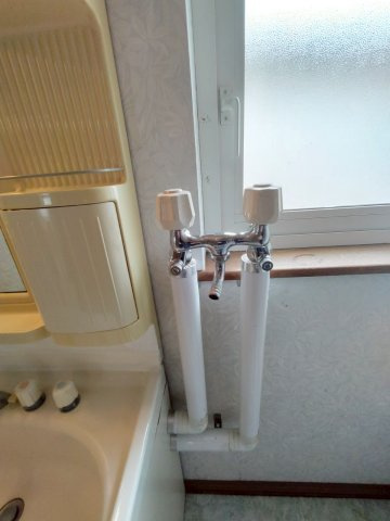 大楽毛二線【平屋】中古住宅の洗面所