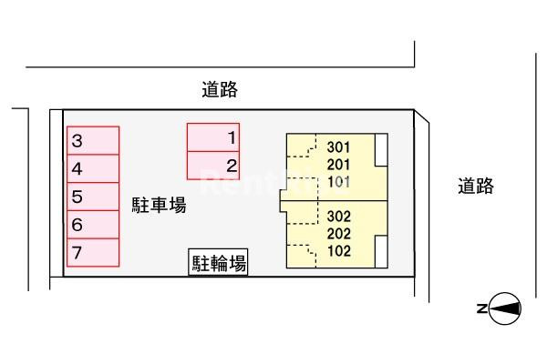 グランペ西ノ山の駐車場|駐車場
