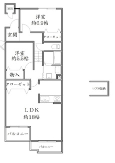【間取り】 | グローバル八瀬Ⅱ