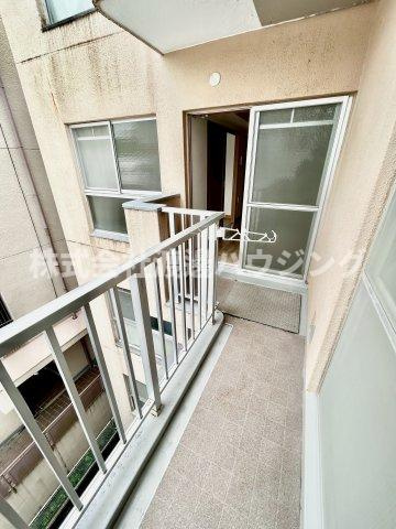 南千里ハイツのバルコニー