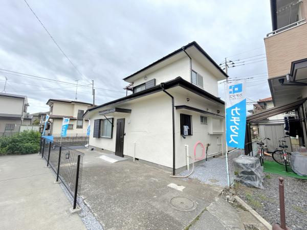 宇都宮市城南１丁目　３ＬＤＫ　中古住宅の前面道路含む現地写真
