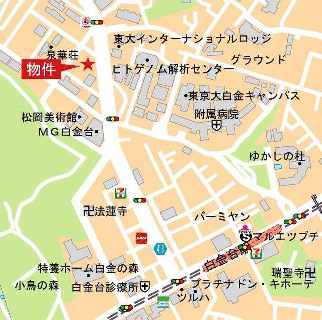 Ｐｒｉｍｅ　Ａｒｔ白金台の地図