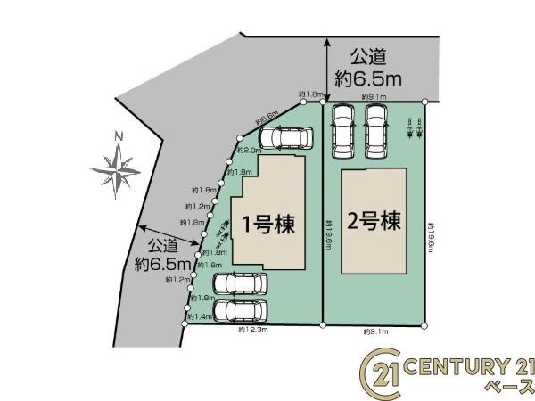 奈良市藤ノ木台３丁目 ２号棟 ／新築一戸建の区画図|■こちらの物件は２号棟です！■