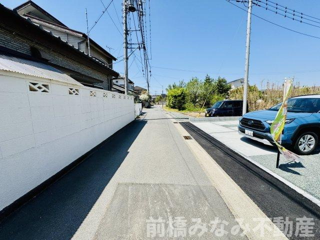 前橋市駒形町28期 　１号棟(全２棟)　ずっとプラス　新築建売分譲の前面道路含む現地写真|前面道路含む現地写真です