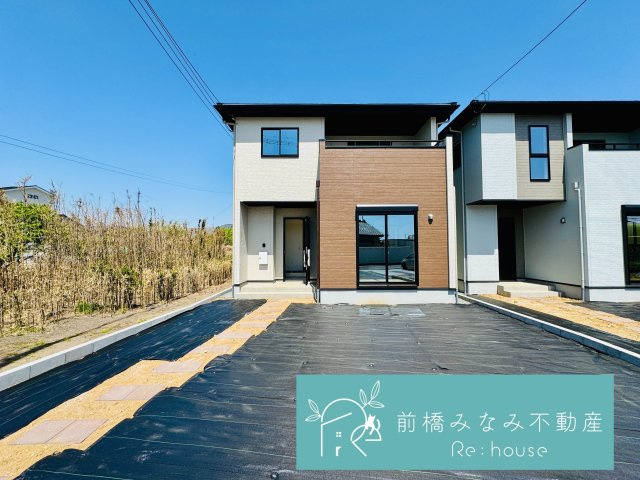 前橋市駒形町28期 　１号棟(全２棟)　ずっとプラス　新築建売分譲の外観|外観もきれいです