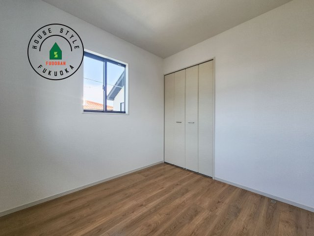 糸島市潤3丁目第3-5棟（3号棟）　の和室|将来的に、琉球畳を引きまして和室風にすることも可能です。