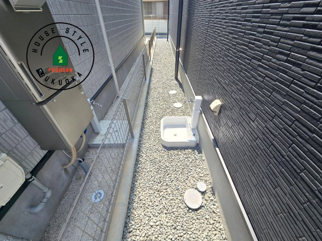 福岡市南区柳河内2丁目第2-2棟（1号棟）の庭|お庭で自由な時間を過ごせます。