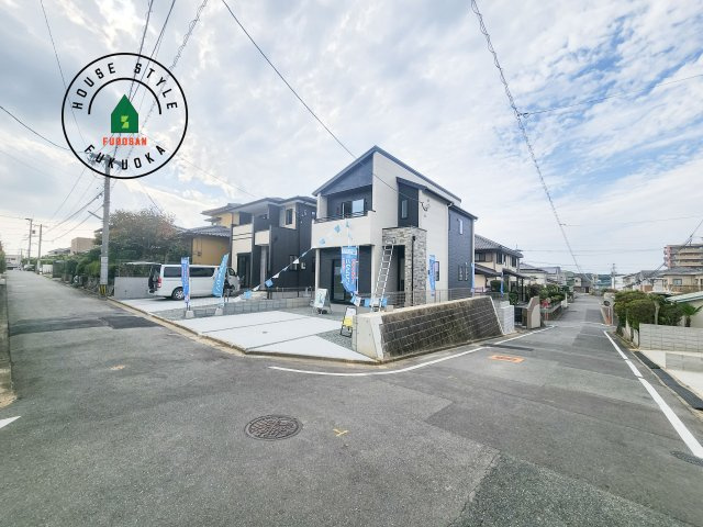 N・福岡市東区美和台4丁目第3-2棟（2号棟）の前面道路含む現地写真|見学の時間などお気軽にお問い合わせ下さい。