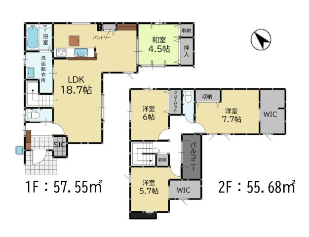 福岡市城南区友丘4丁目第1-3棟（2号棟）の区画図|配置図（2号棟）