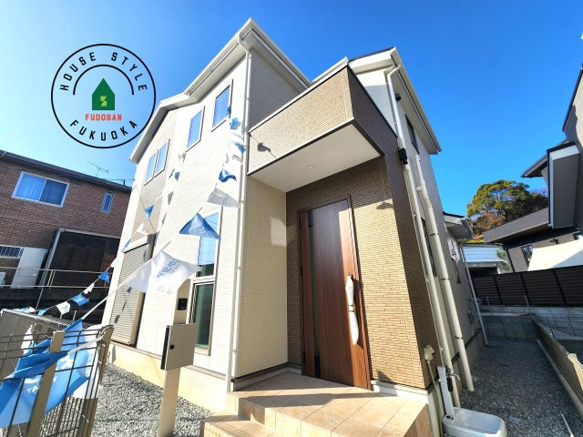 糟屋郡志免町片峰中央4丁目第1-2棟（1号棟）の外観|デザイン性のある外観です。