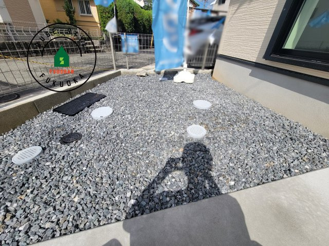 福岡市南区和田2丁目第1-2棟（2号棟）の庭|お庭で自由な時間を過ごせます。