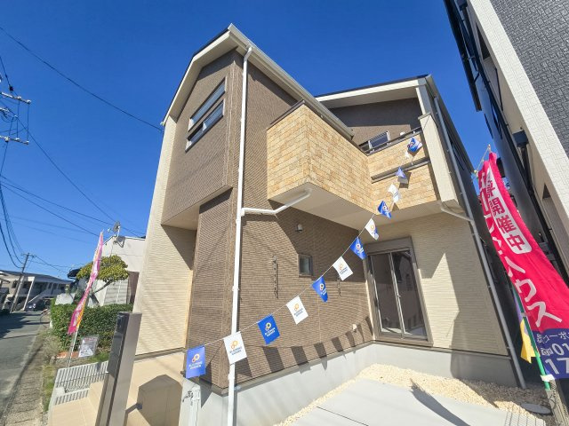 福岡市東区奈多1丁目第1-2棟（1号棟）の外観|デザイン性のある外観です。