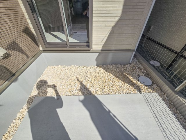 福岡市東区奈多1丁目第1-2棟（1号棟）の庭|お庭で自由な時間を過ごせます。