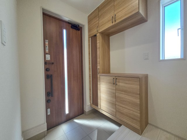 福岡市東区奈多1丁目第1-2棟（1号棟）の防犯設備|二重ロックでしっかり防犯対策ができます。