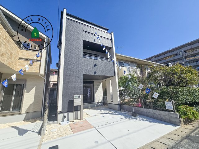 福岡市東区奈多1丁目第1-2棟（2号棟）の外観|デザイン性のある外観です。