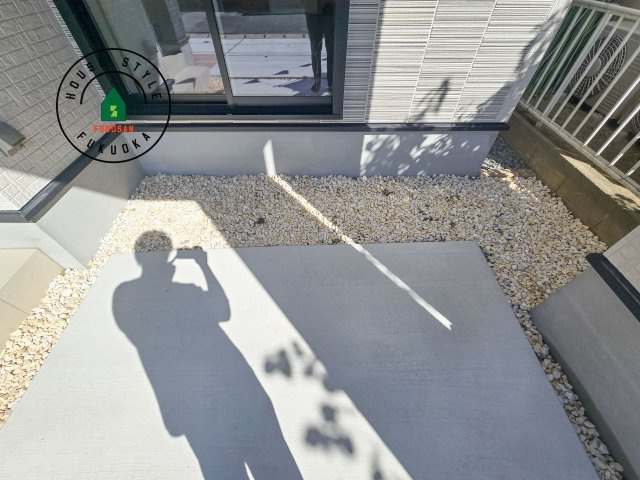 福岡市東区奈多1丁目第1-2棟（2号棟）の庭|お庭で自由な時間を過ごせます。