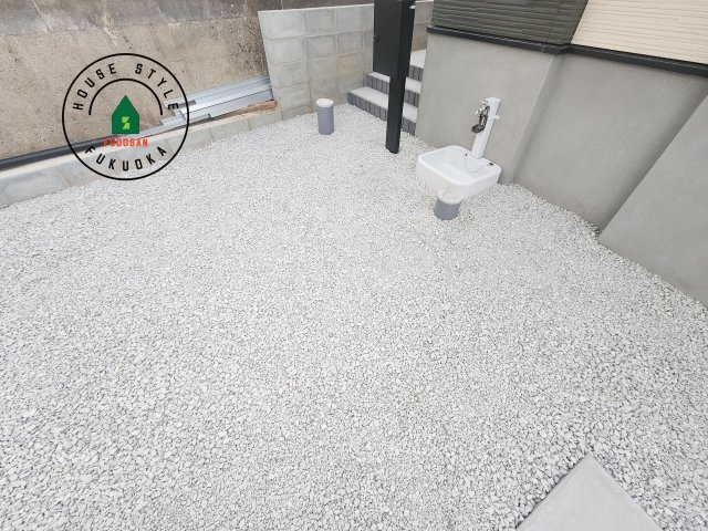 糟屋郡須恵町大字須恵第21-1棟（1号棟）の庭|お庭で自由な時間を過ごせます。