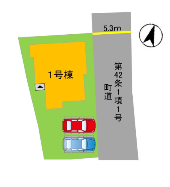 糟屋郡須恵町大字須恵第21-1棟（1号棟）の区画図|配置図（1号棟）