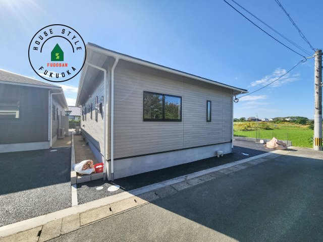 小郡市寺福童第12-2棟（1号棟）の外観|デザイン性のある外観です。