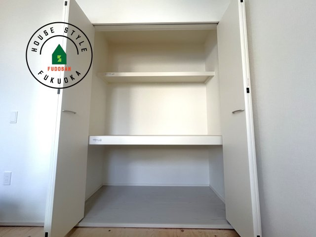 福岡市城南区西片江2丁目第1-2棟（1号棟）の内観：施工例|大きなスペースがあり、収納には困りません。