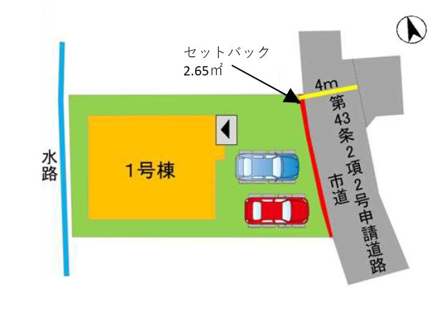 福岡市南区皿山1丁目第5-1棟（1号棟）の区画図|配置図（1号棟）