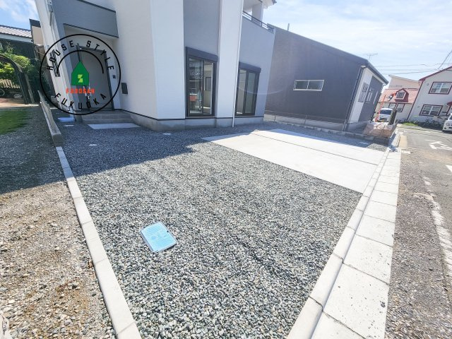 福津市津屋崎1丁目第4-2棟（1号棟）の庭|お庭で自由な時間を過ごせます。