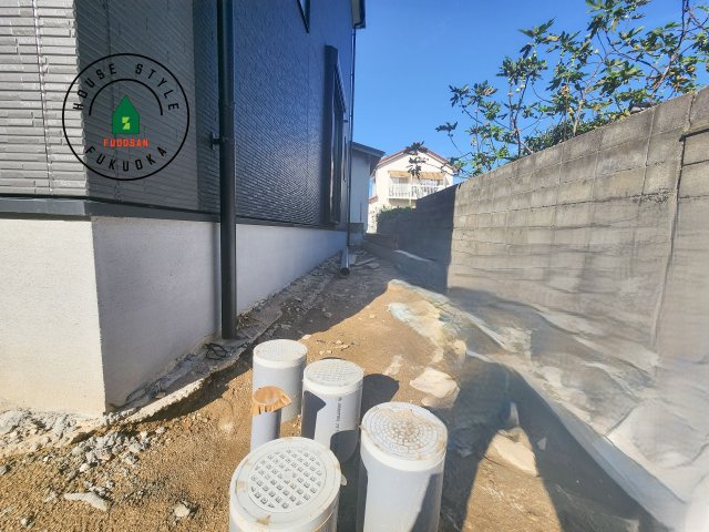 糸島市加布里4丁目第4-1棟(1号棟)の庭|お庭で自由な時間を過ごせます。