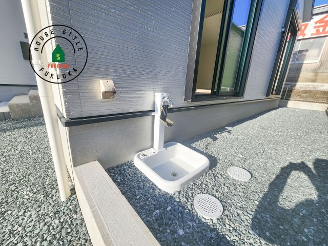 糸島市志摩師吉第8-3棟(6号棟)のバルコニー|将来的にウッドデッキなど施工して、素敵なバルコニースペースを活用できます。