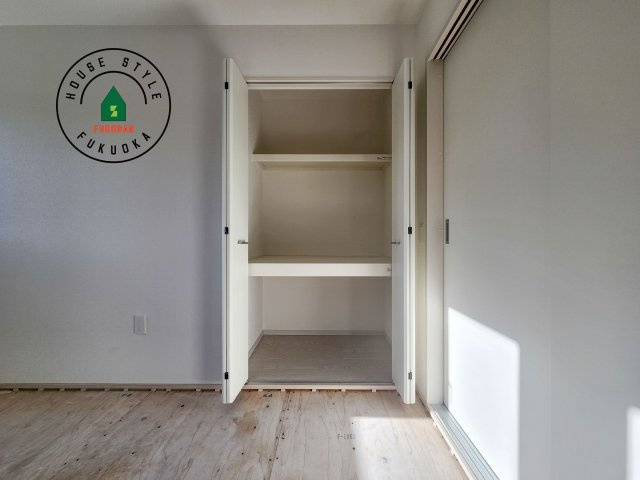 糸島市志摩師吉第8-3棟(6号棟)の収納|大きなスペースがあり、収納には困りません。