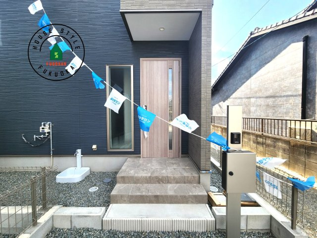 福岡市早良区干隈5丁目第1-3棟（3号棟）の外観：施工例|おでかけの時も帰った時も、「我が家」を最初に感じでもらえる素敵な空間に。