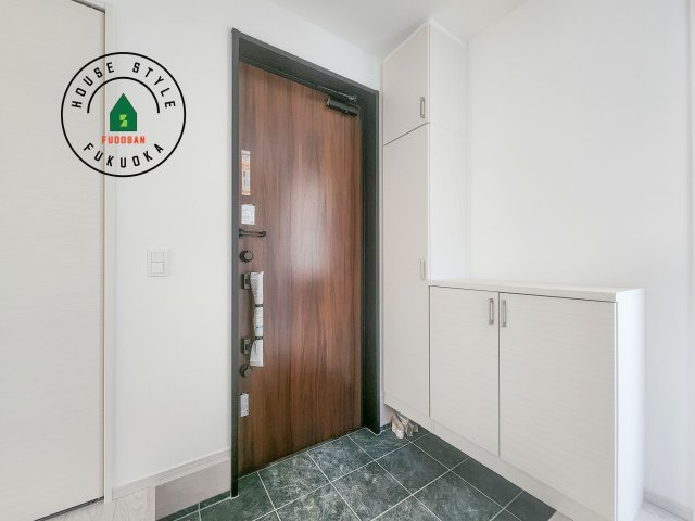 糟屋郡宇美町平和2丁目第4-1棟（1号棟）の防犯設備|二重ロックでしっかり防犯対策ができます。